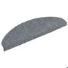 VidaXL Self-adhesive Stair Mats 20 Pieces 65 X 21 X 4 Cm Light Grey Semicircular Large 3365646