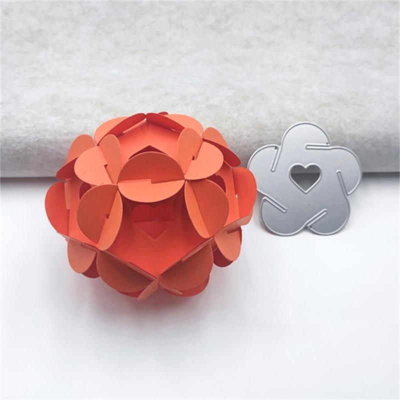 3D Flower Metal Cutting Dies DIY Craft Carbon Steel Embossing Template Stencil Scrapbooking for Card Die Cuts Mold