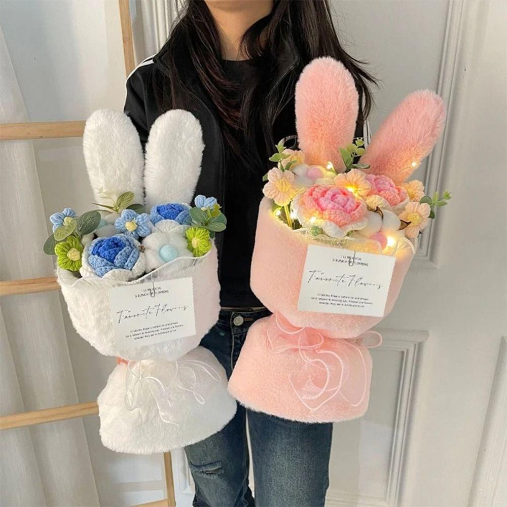 

Шерстяные вязаные крючком цветы, вязаная ткань, завернутый цветок, подарки на День святого Валентина