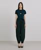 WNDERKAMMER Shirred Moon Jar Pants_Navy