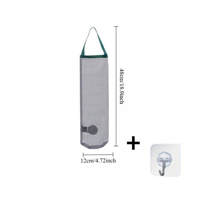 1PC Reusable Hanging Mesh Storage Bag – Kitchen & Household Organizer for Ginger, Garlic, Potatoes, Onions (Single/Double Layer)