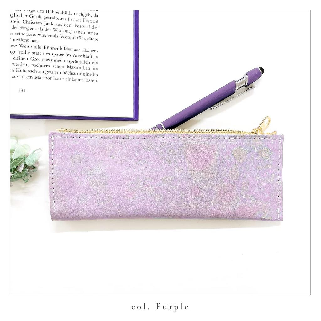 Genuine Leather Pencil Pencil Leather Pen Writing Leather Made in Aurora Case, Case, Holder, Compact, Slim, Stationery, Utensils, Storage, Case,