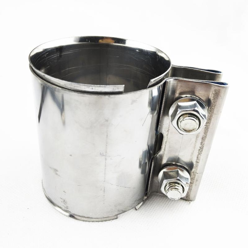 

Stainless Steel 1.65-3.0 Exhaust Pipe Connector Tube Adapter Joiner Sleeve Clamp Exhaust Tube Pipe Connector Joiner Length 87mm 38x87