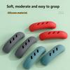 Lot de 2 Maniques en Silicone Résistantes à la Chaleur Couvre-Poignée Latérale d'Oreille de Poêle de Cuisine Aide à la Cuisson Protecteurs de Manchon d'Ustensiles de Cuisine