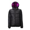 Autumn and winter new light down jacket women's hooded double-sided wear on both sides short thin lightweight coat tide
