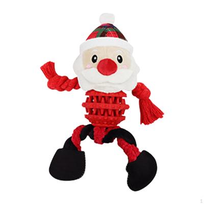 Christmas Toys, Chew Toys for Dogs, Portable Creative Plush Chewable Festive Dog Indoor Fun