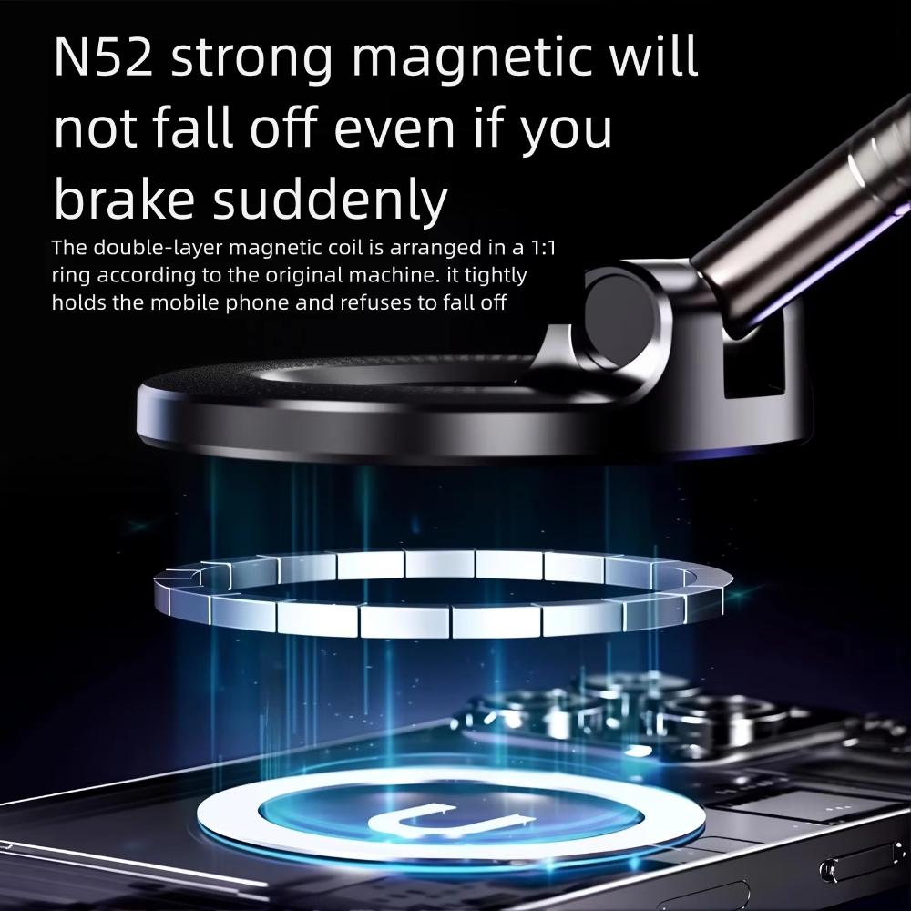 Vacuum Magnetic Cell Phone Holder Foldable Car Phone Holder Fashion Strong Suction Stand  Car