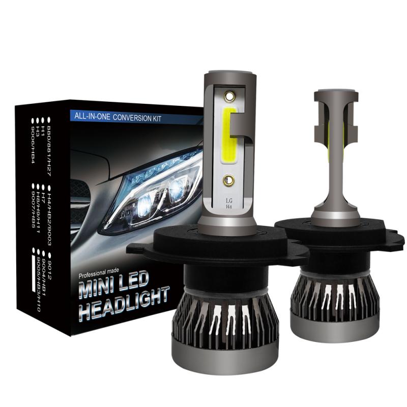 PAMPSEEmini H7 H4 LED Bulb Car Headlight H11 H1 H8 H3 H9 9005/HB3 9006/HB4 Hi-Lo Beam 72W 12000LM Auto Headlamp LEDs 6000K