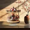 1pcs Christmas Reindeer Sleigh Santa Figurine 2D Acrylic Christmas Santa Claus On Sleigh Decoration Holiday Party Supplies