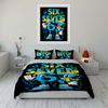 Number Character with Christmas Design Bedding Set for Kids Luxury Gift 3pcs Digital Print Comforter Set Soft Comfortable