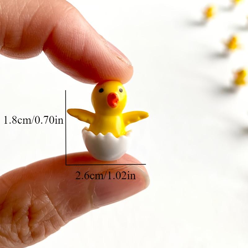 12/6 Stück Miniatur-Hühnerfiguren aus Harz, Vielseitige Handgefertigte Tierdekoration für Innen & Außen