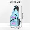 Mermaid Print Small Chest Bag Men's and Women's Best Gift 2D Cartoon Large Capacity Outdoor Sports Leisure Fashion