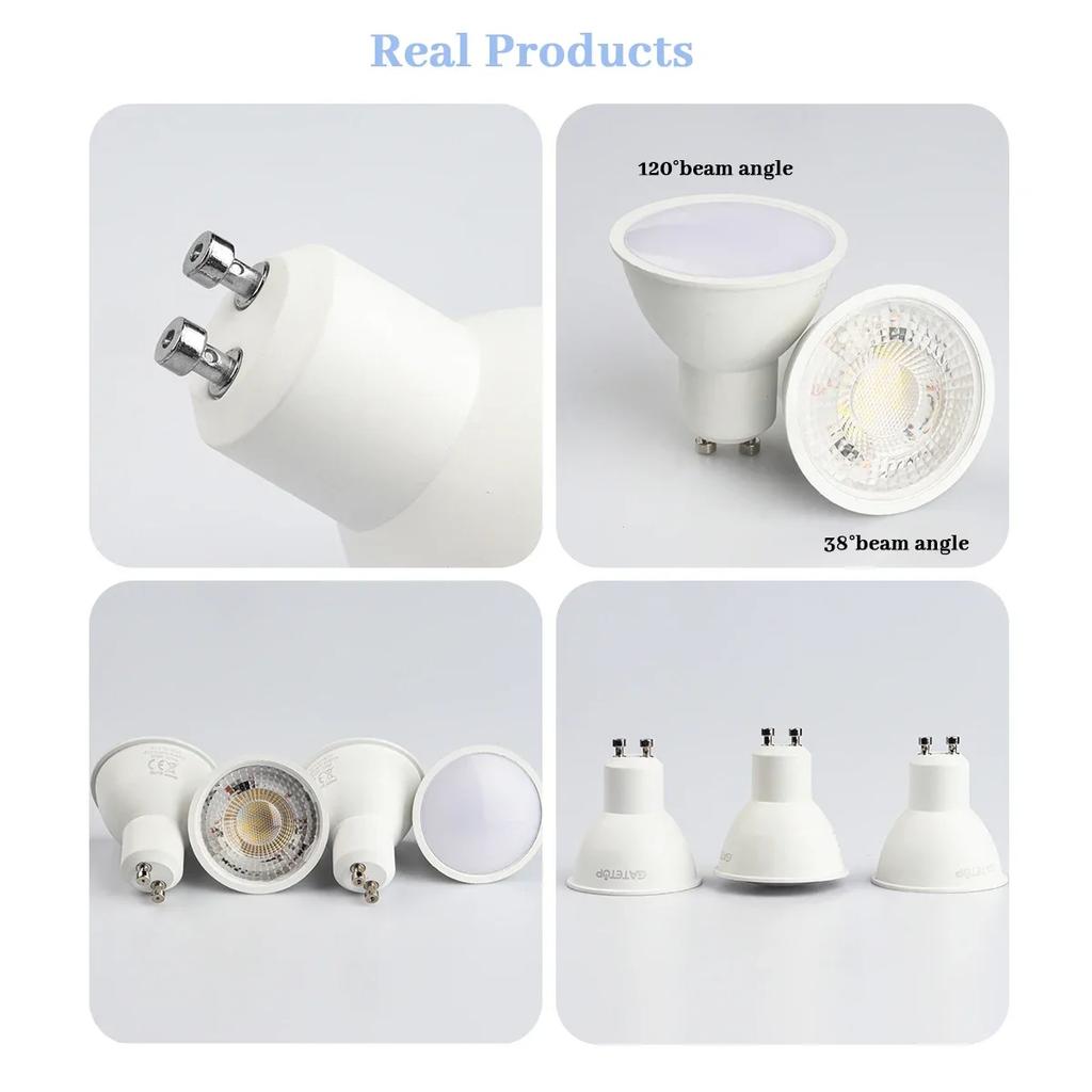 5pcs LED GU10 Spot Light 5W 6W 7W 8W 9W Bulb No Fliker GU10 AC220V 120V Replace 40W Halogen Lamp for Home Lighting Derection