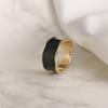 Elegent Vintage Wave Enamel Drip Glaze Rings For Women Korean Handmade Graffiti Open Ring Bohemia Jewelry Travel Gifts