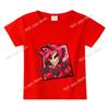 Hazbins Hotel Series Boys Girls TShirt Cute Kids Short Sleeve Tops Cartoon Print Child Clothing Summer Funny Birthday Gifts