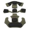 Helmet Cushion Head Pad Protective 2 Layer Memory Foam Cushion Helmet Pad Set for WENDY OD Green