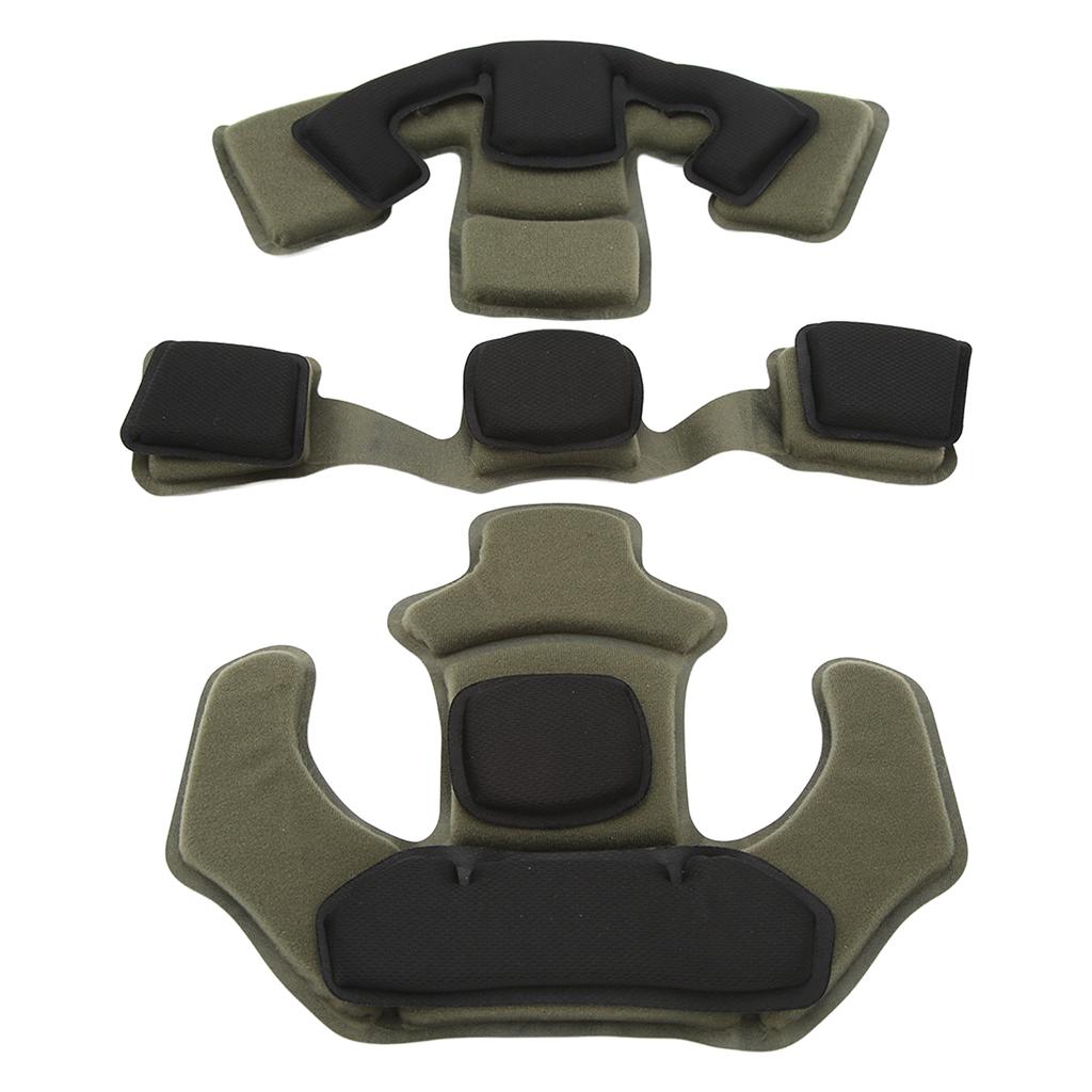 Helmet Cushion Head Pad Protective 2 Layer Memory Foam Cushion Helmet Pad Set for WENDY OD Green