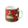 Deer Christmas Ornaments Snowman Mug Protective Cover Atmosphere Christmas Tea Cup Holder  Mug