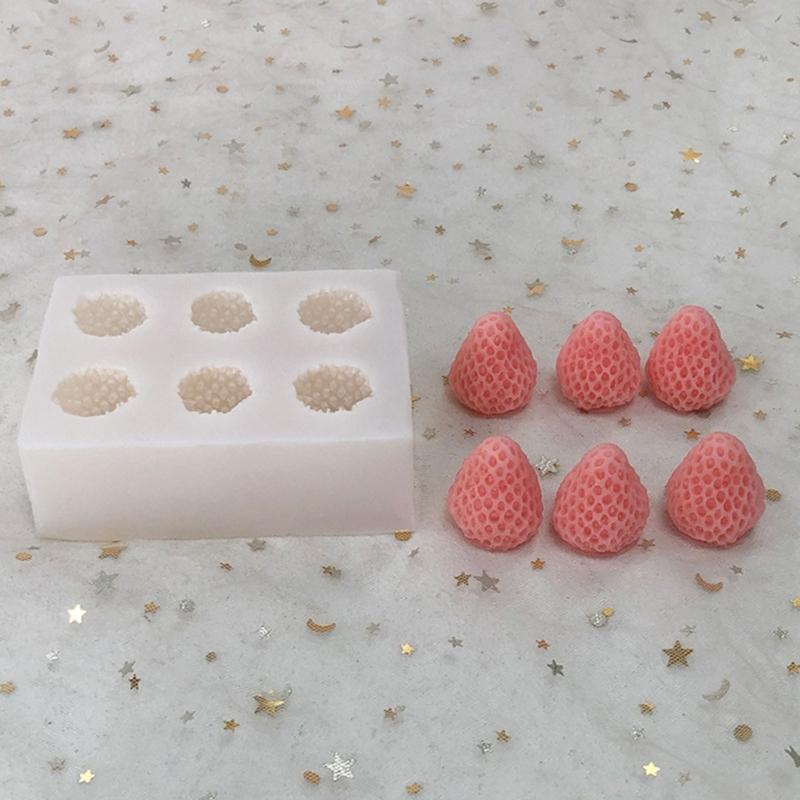 Strawberry Silicone Molds 3D Silicone Molds Craft Moulds Strawberry Shaped Silicone Soap Molds Silicone  for