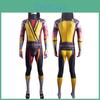 Mortal Kombat Scorpion Cosplay Kostüm mit Lycra-Stoff für Spielefans
