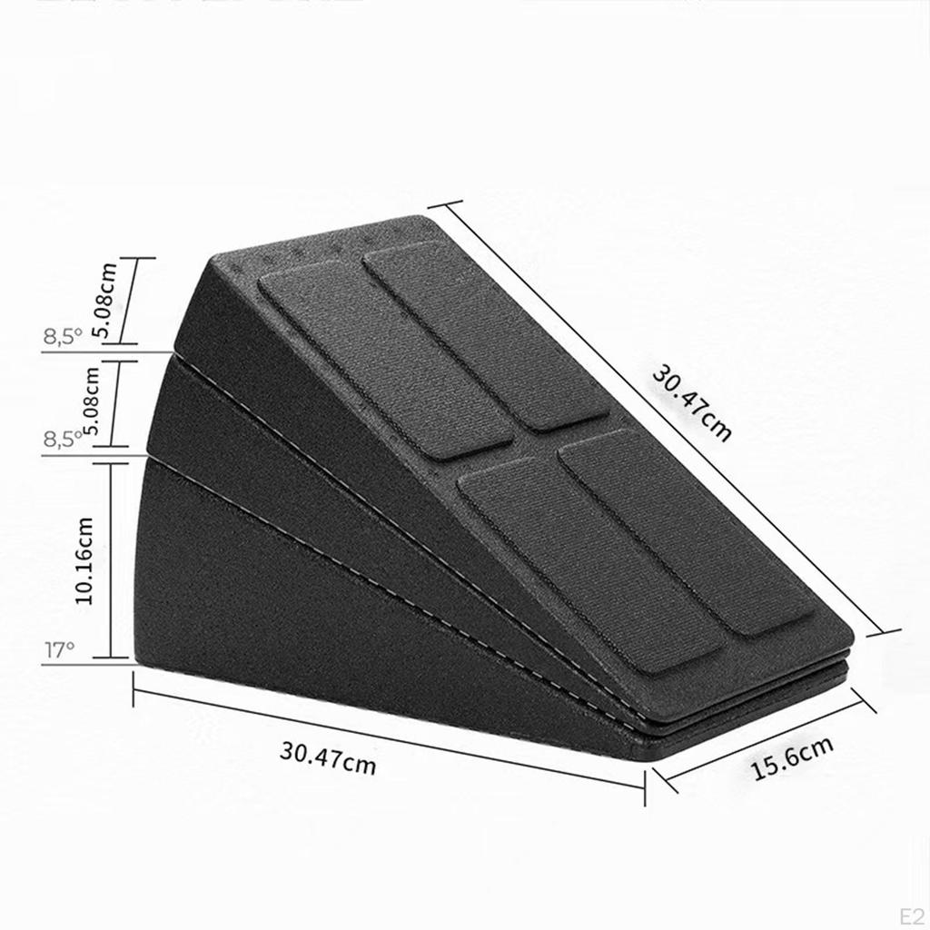 3 Adjustable Calf Incline Boards with 4 Angle Levels, Multi-purpose for Squat Exercises.