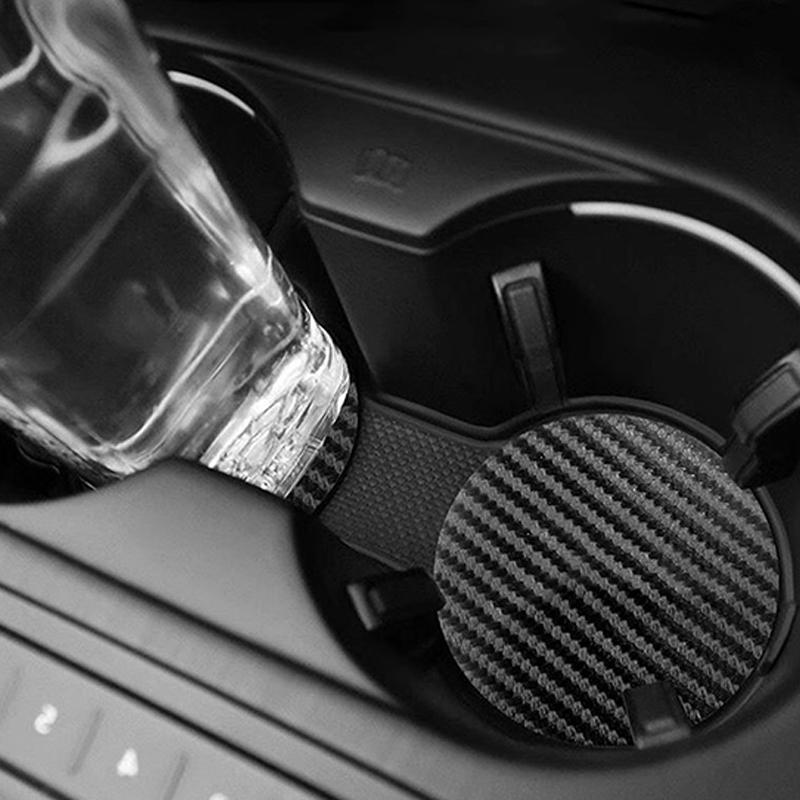 2 Pcs Car Auto Cup Holder Anti Slip Insert Coasters Pads Interior Accessories For Most Cups Accessories