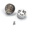 1/2"-13 Thread-On Shift Knob Chrome Mounting Adapter | Compatible with Eaton Fuller Style 13/15/18 Shifter