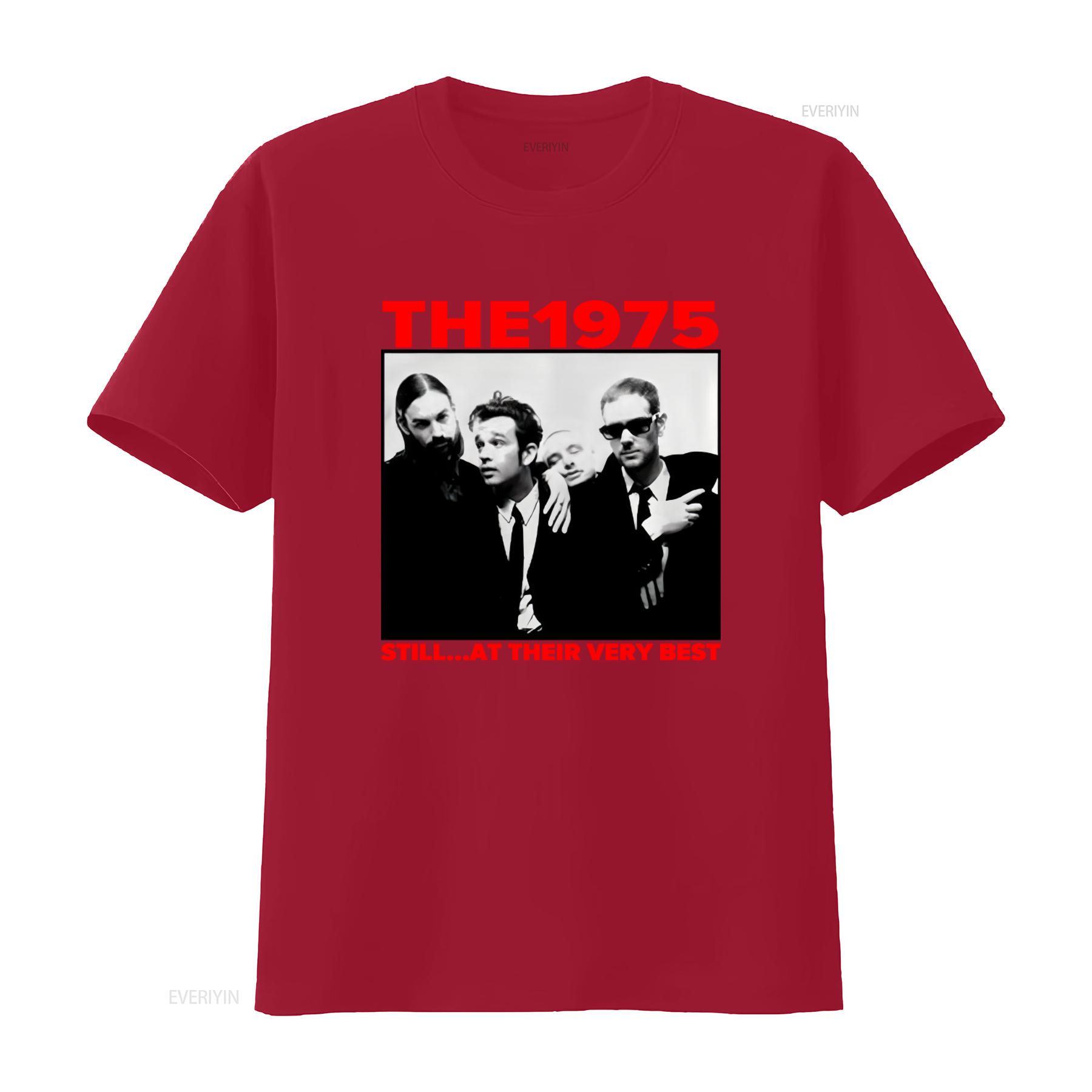 The 1975 North America 2023 Tour Still At Their Very Best Double Sided White T Shirt vintage Washed Soft streetwear Versatile S