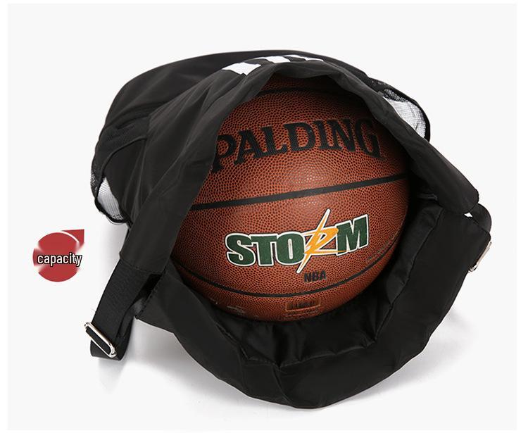 Multi-Sport Backpack: Badminton Racket, Basketball, Sneakers, Football, Swimming Gear, Drawstring, Large Capacity