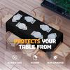 Solid Color Rectangle Tablecloth Dustproof Anti-scratch Dining Table Cover for Wedding Party Exhibition Advertising Decoration