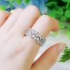 Accessories Women'S Ring Real Gold Electroplating Full Diamond Zircon Wedding Ring Spot Supply