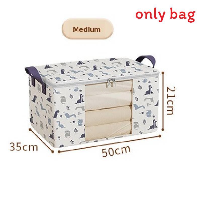 Clothes Storage Bag With Transparent Material For Bedroom Organizing