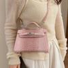 Modna Torba ze Wzorem Krokodyla - Torebka na Ramię - Wszechstronna i Stylowa Torba Crossbody