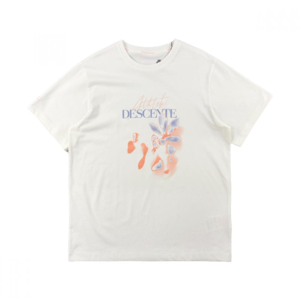 

DeScenT Women S Graphic ShorT Sleeve T ShirT Sq122pTS22 SQ122PTS22 ivory (IVY)/85