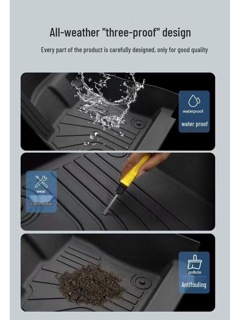 BYD Car Floor Mats for Qin PLUS, Yuan UP, Sea Lion, Seal 06/05, Song PRO, Seagull, Dolphin, Yuan PLUS