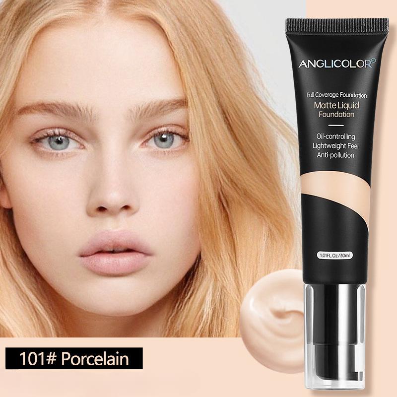 

Жидкий консилер для лица и глаз, веснушки, следы от прыщей, темные круги, тональный крем, длительный контроль жирности, увлажняющий корректирующий крем для пятен 101#