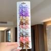 10Pcs/set Solid BB Hair Clips For Cute Girls Ribbon Bowknots Boutique Barrettes Hairpins Headwear Kids Hair Accessories Gifts