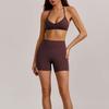 New neck beauty back chest underwear yoga suit fitness sports shorts Pilates quick-drying two-piece set