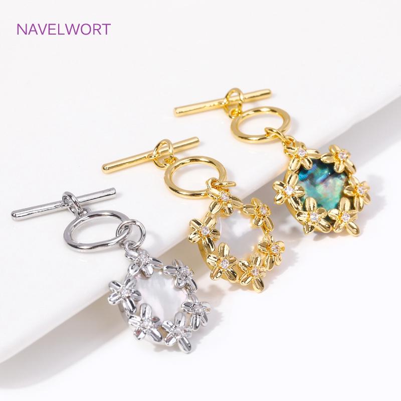 Multi Types Trendy 18K Gold Plated OT Clasps Toggle Clasps Connector For Bracelet Necklace Making DIY Jewelry Accessories