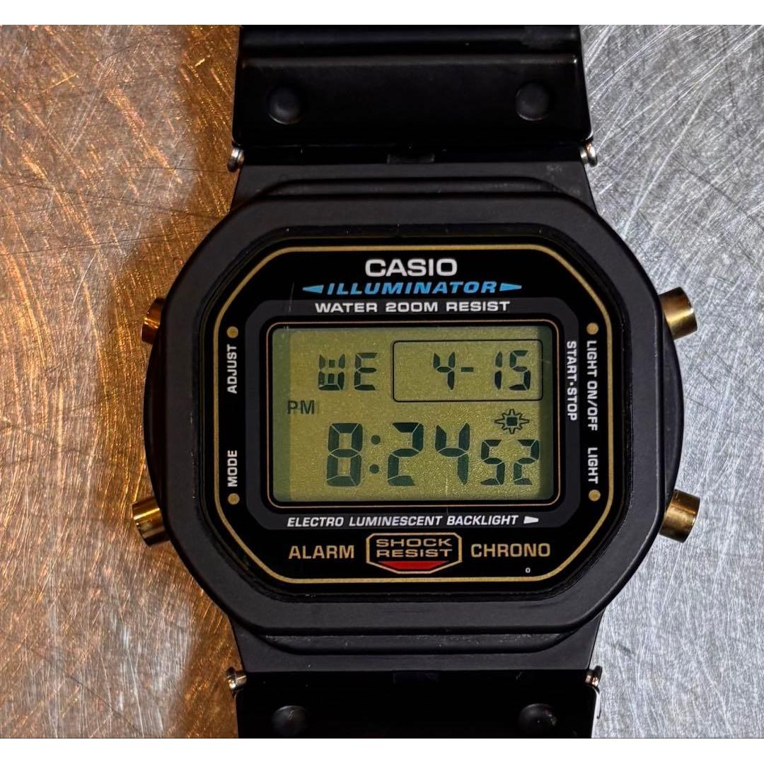 G-SHOCK DW-5600EG-9 Black gold No.1545 Bumper chipped