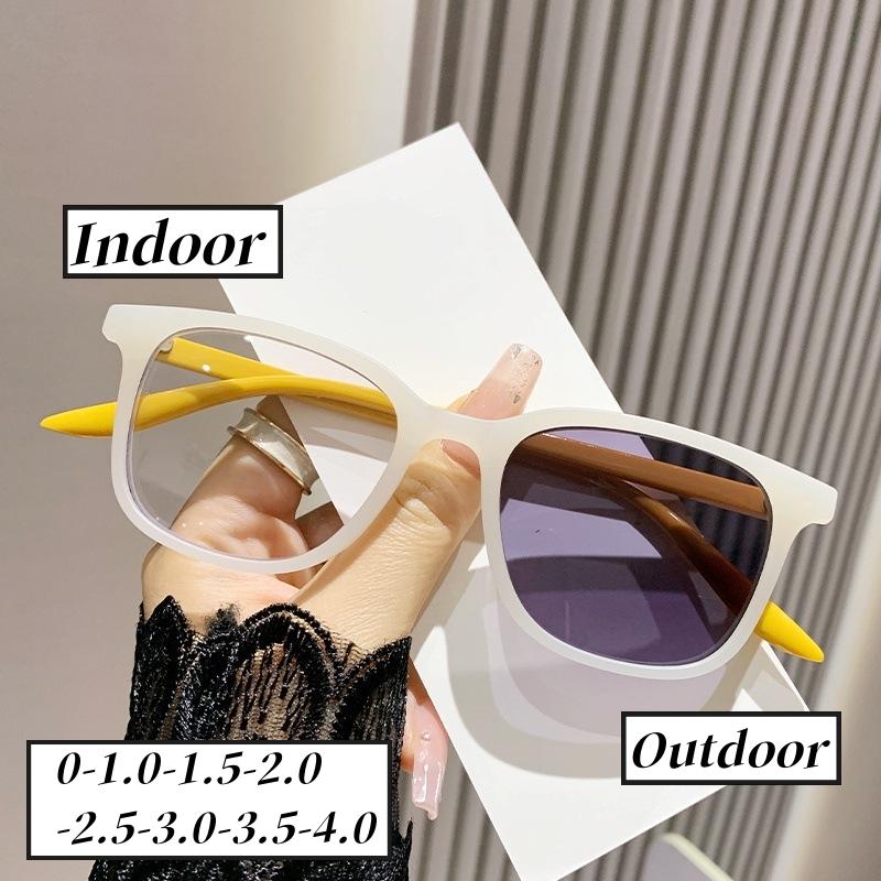 

Унисекс, уличные фотохромные очки для близорукости, модные сверхлегкие очки для близорукости, женские и мужские, роскошные солнцезащитные очки с изменением цвета