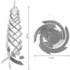 Rare Gem Bird Repellents, Bird Spiral Reflector, Reflective Bird Scare Rods, Ornamental Spinner Deterrent Control Device, Avoids Birds in Home and Ga