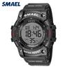 SMAEL 8123 Swimming Sport Watches for Men Alarm Clock Stopwatch Digital Watch LED Sports Watches Men's Wristwatch 50m Waterproof