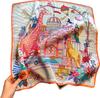Fashion 100% Real Silk Headscarf Square Scarf Women Shawl Foulard Hijab Headband Wrap Bandana Neck Bufanda Echarpe sjaal