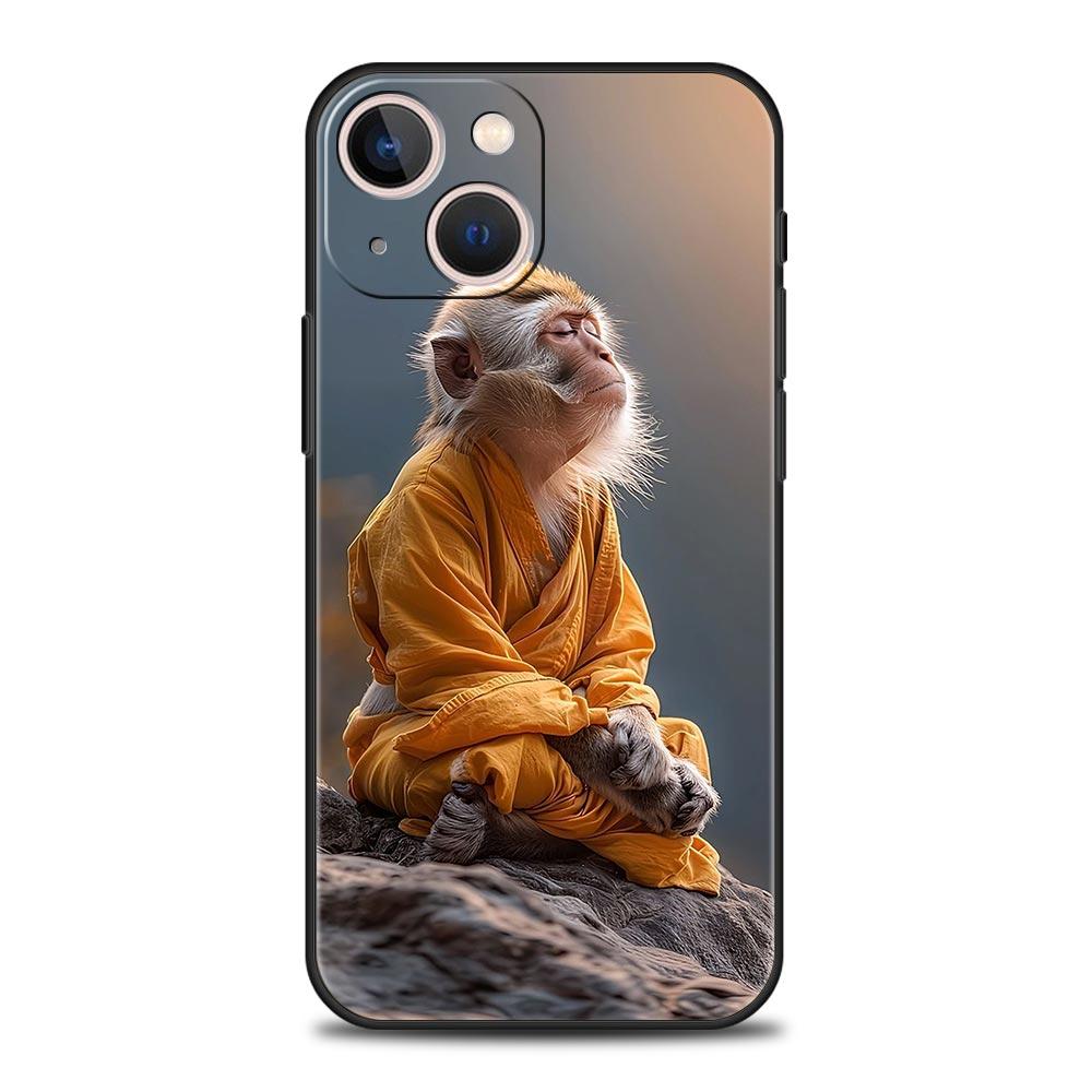 Cute Funny Monkey Phone Case For iPhone 17 16E 15 16 14 13 12 11 Pro Max 7 8 Plus Soft TPU Back Cover