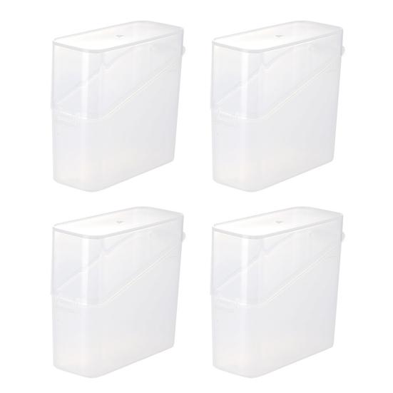 

4 шт. Контейнер для хранения в холодильнике, держатель для сыра и масла, коробка для хранения с крышкой, пластиковая прозрачная B