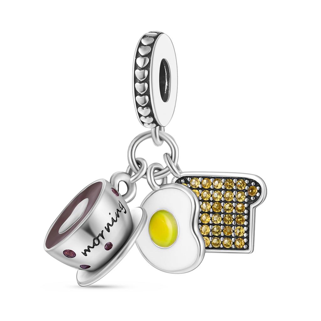 Charms Plata De Ley Copper Travel Dangle Charm Eiffel Tower Beads Fit Charms Bracelet Original Jewelry