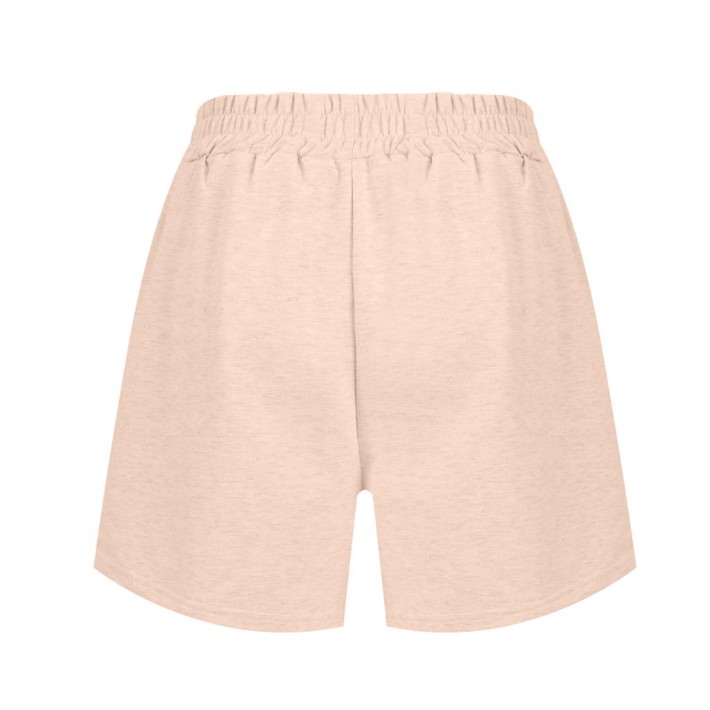 Damen-Shorts, lässig, für den Sommer, bequem, elastisch, hohe Taille, Laufshorts mit Taschen