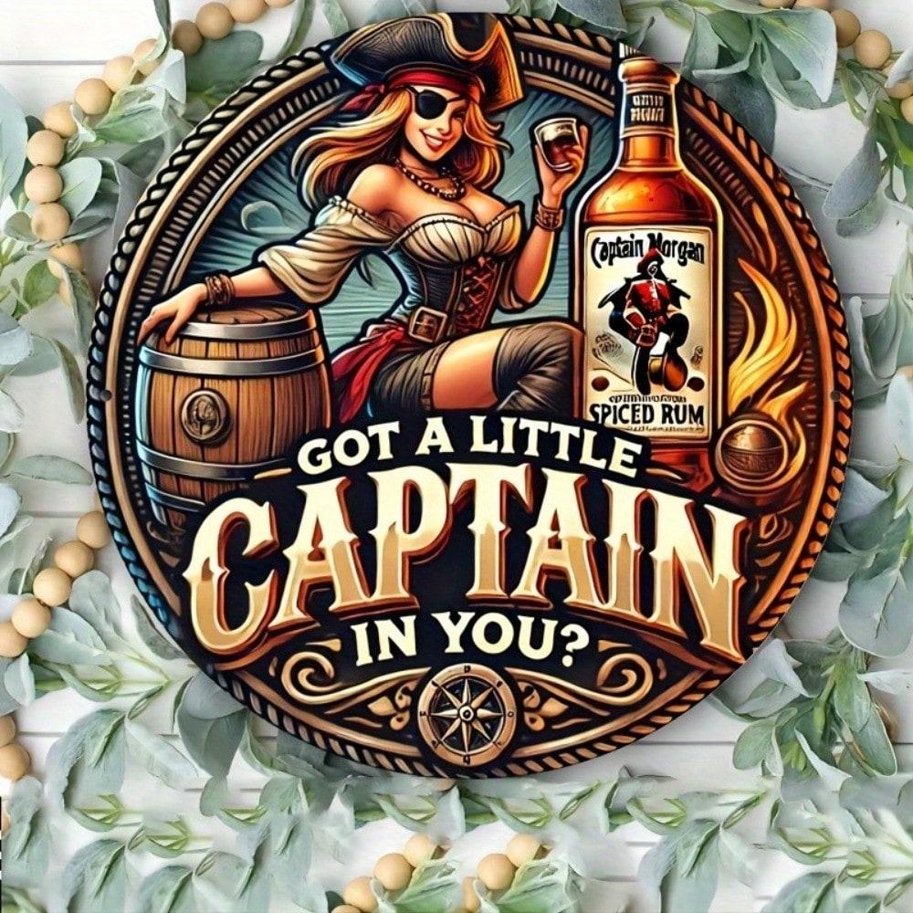 Vintage Aluminum Signs Retro Metal Wall Decor Funny Bar Plaques for Home Man Cave 20x20cm(8x8inch)