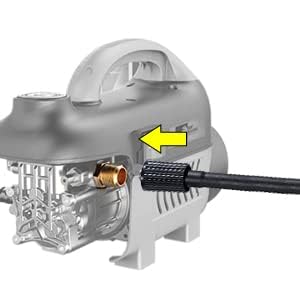 YUET 5M High Pressure Washer Replacement Hose for Karcher K Series Washers and Karcher K2 with Click M22 (14mm) Female Plug - Older Model Quick Connec